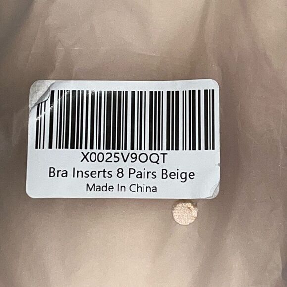 Women’s Set of 8 Pairs Beige Bra Inserts Cup Replacement New‎ Original Packaging - Picture 2 of 5